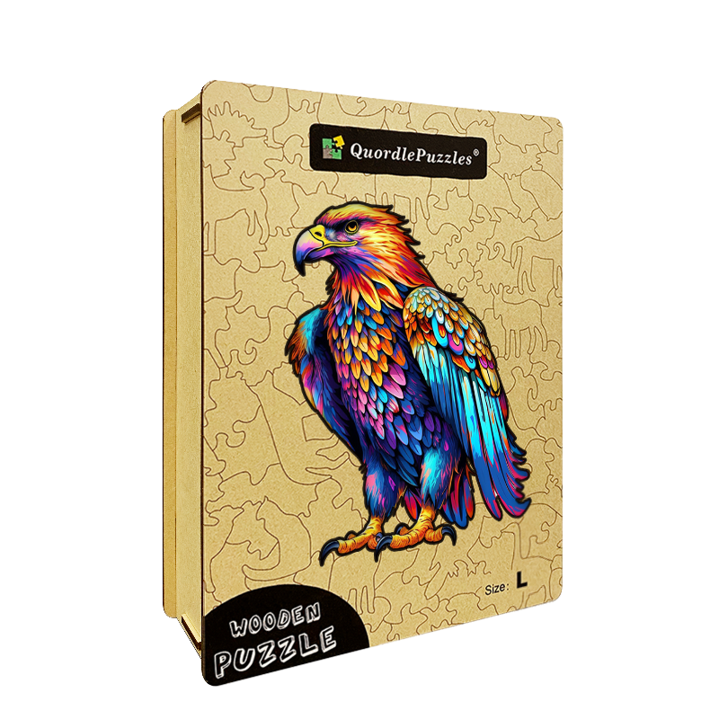 Träpussel: Färgglad design från Eagle Art