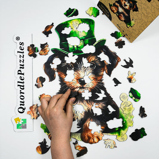 Akvarellvalp till Sankt Patriks dag