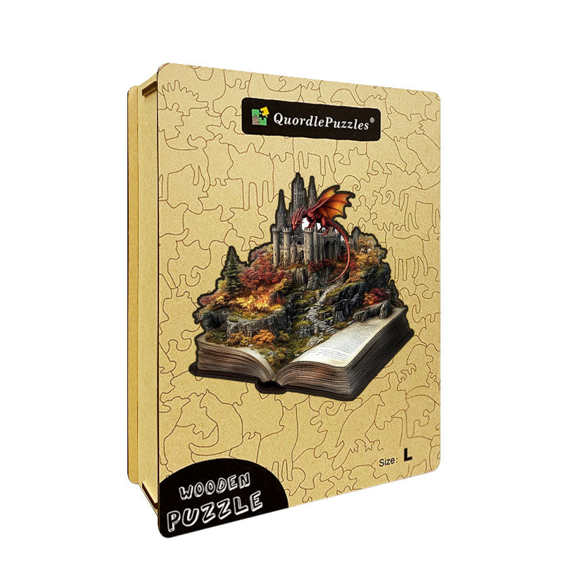 3D-träpussel: Drakens slott