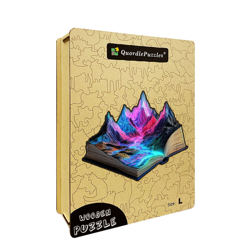 3D-träpussel: Neonbergfloden