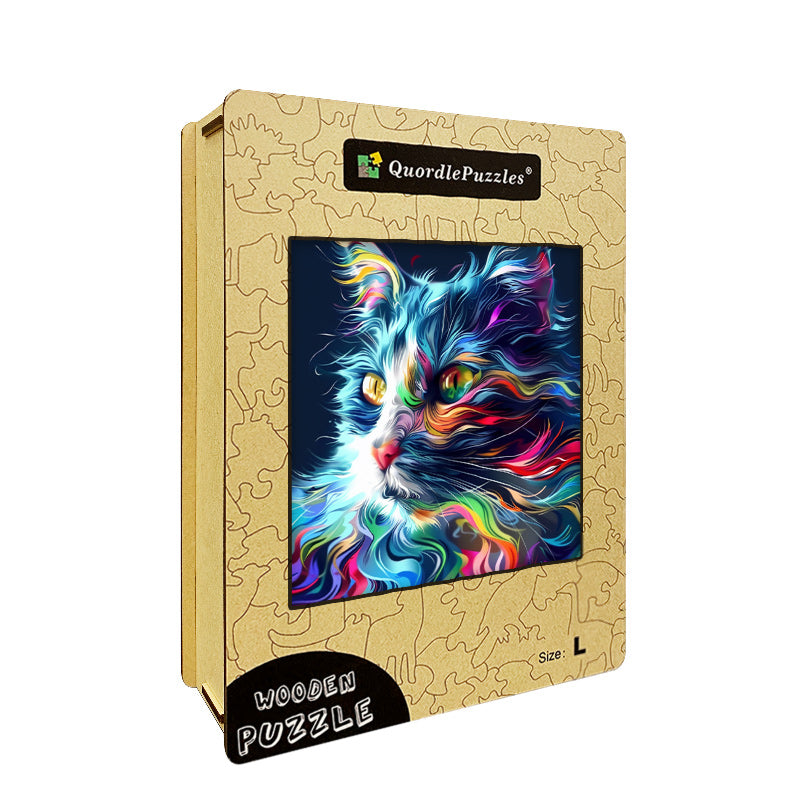 Katt i dimman – träpussel