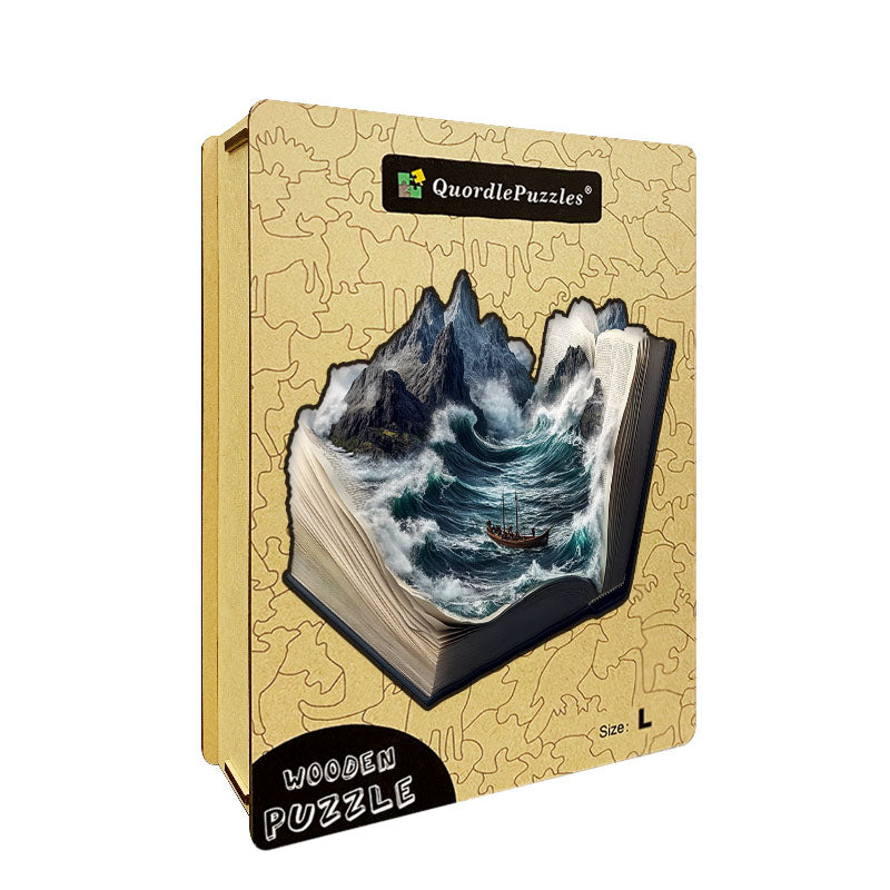 3D-träpussel: Den oceaniska stormen