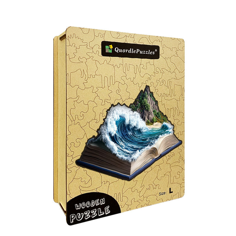 3D-träpussel: Havsvågen