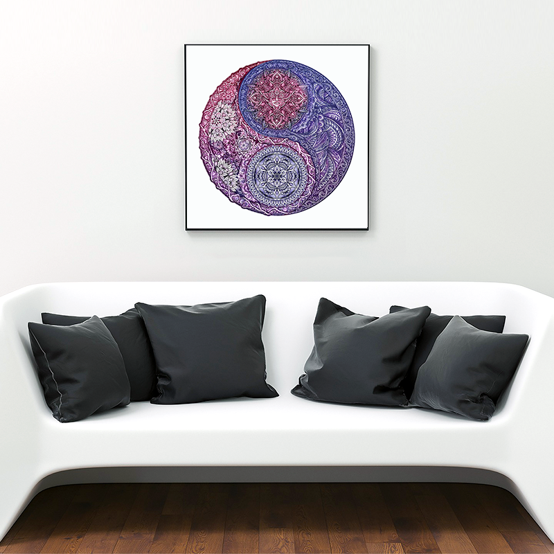 Mandala blommapussel