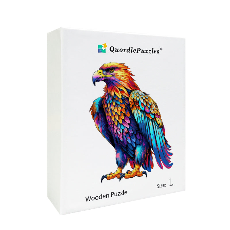 Träpussel: Färgglad design från Eagle Art