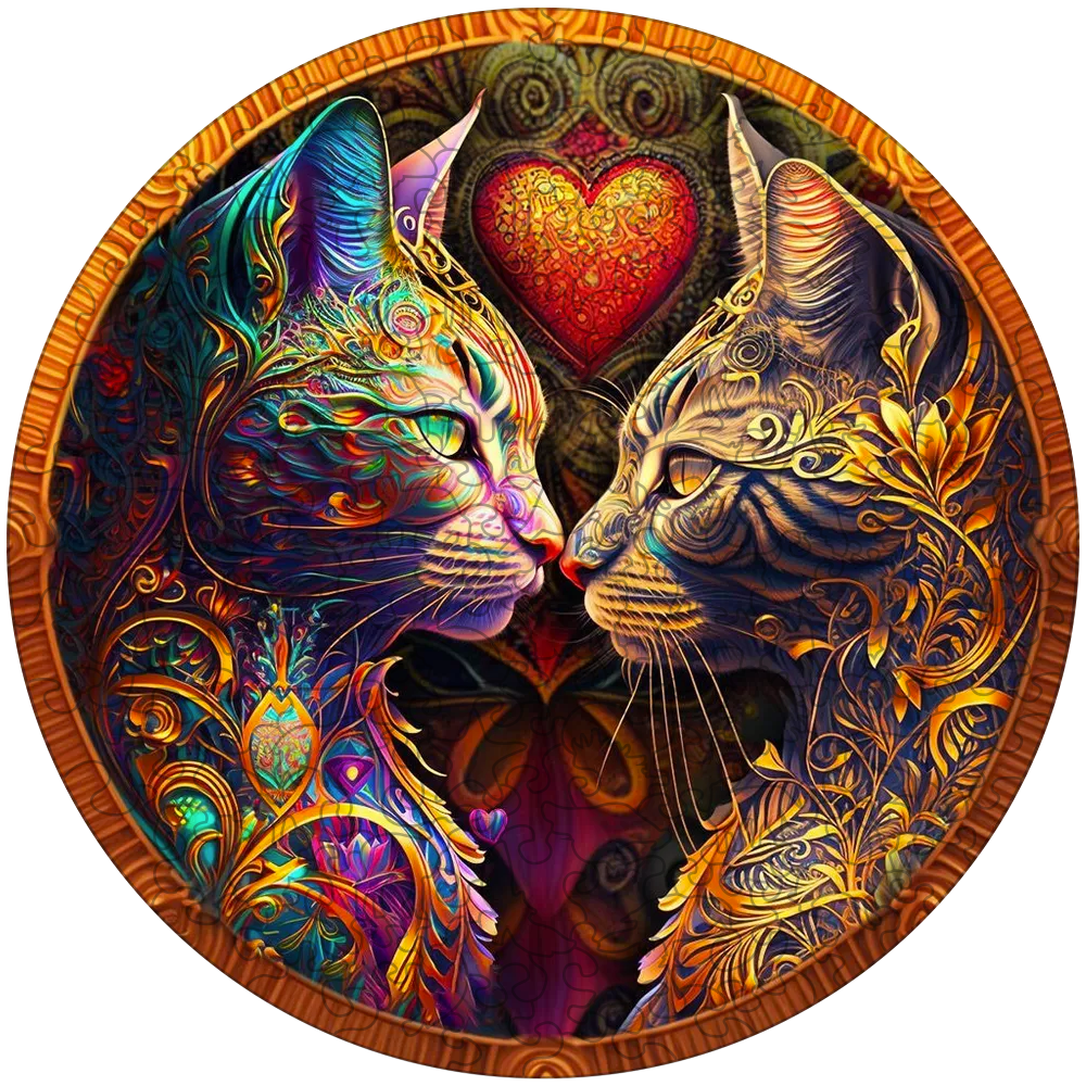 Katt i Fiskarna – träpussel