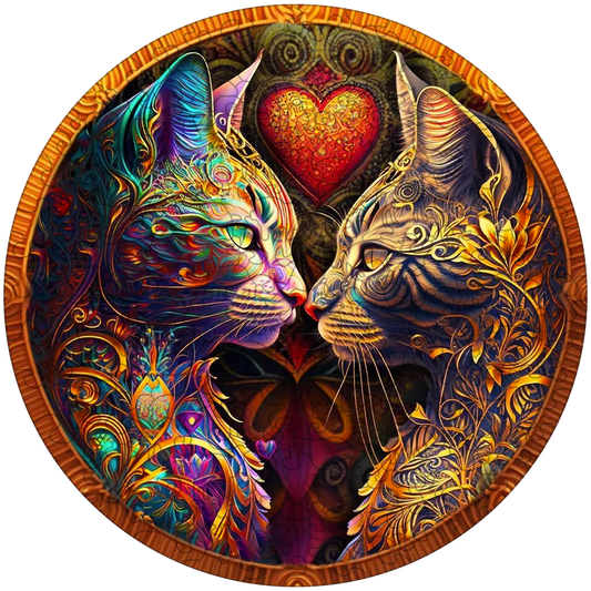 Katt i Fiskarna – träpussel