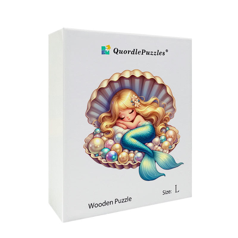 Mermaid Sleeping in Pearl Shell