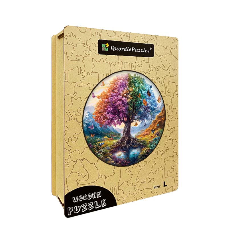 3D-träpussel: Fjärilsträd