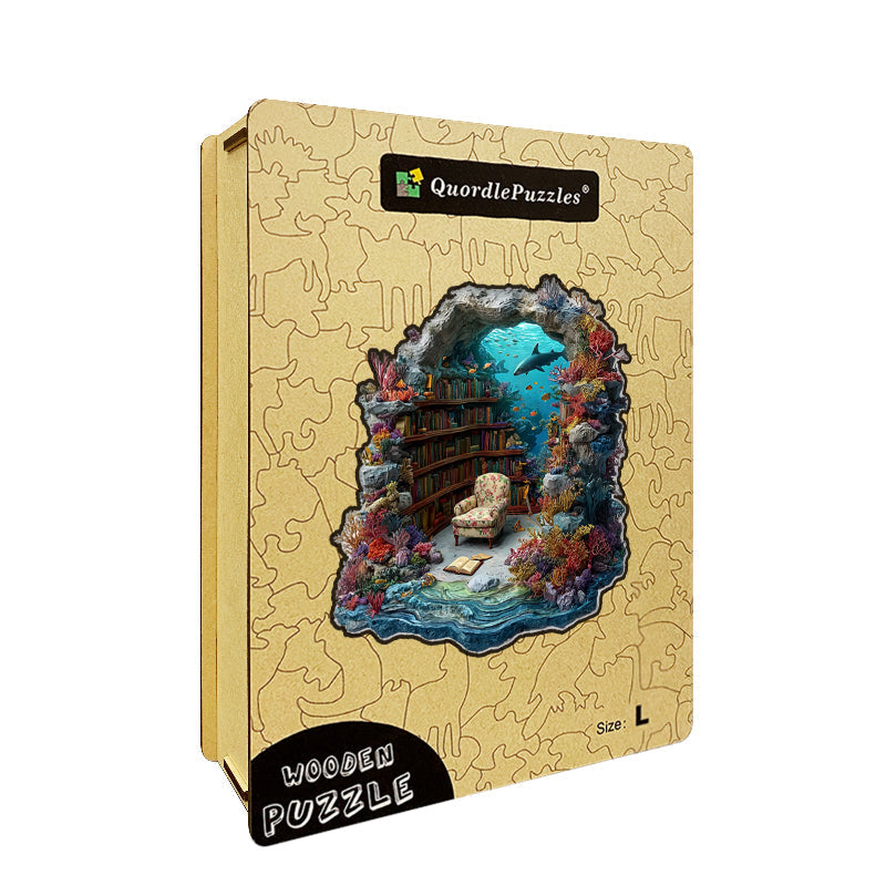 Undervattensbibliotek – Träpussel