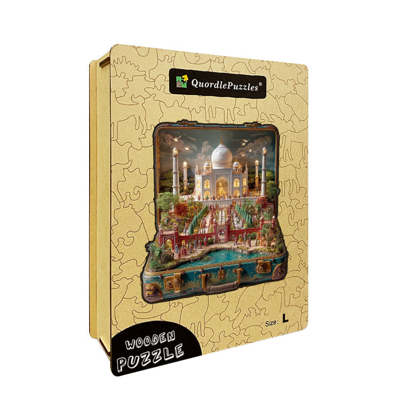 Resväska – Taj Mahal – Träpussel