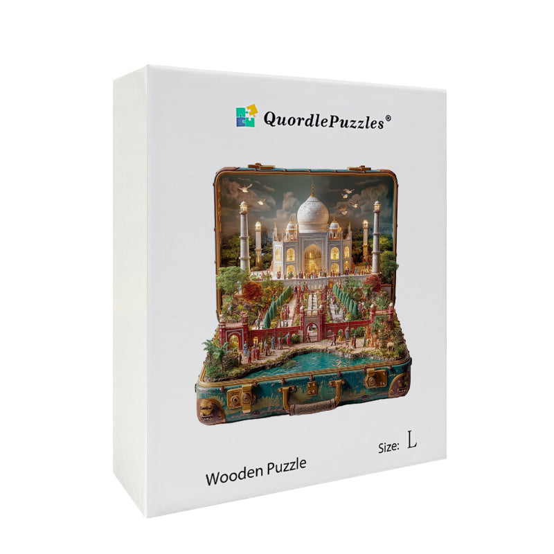 Resväska – Taj Mahal – Träpussel