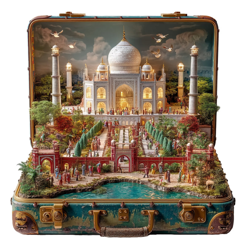 Resväska – Taj Mahal – Träpussel