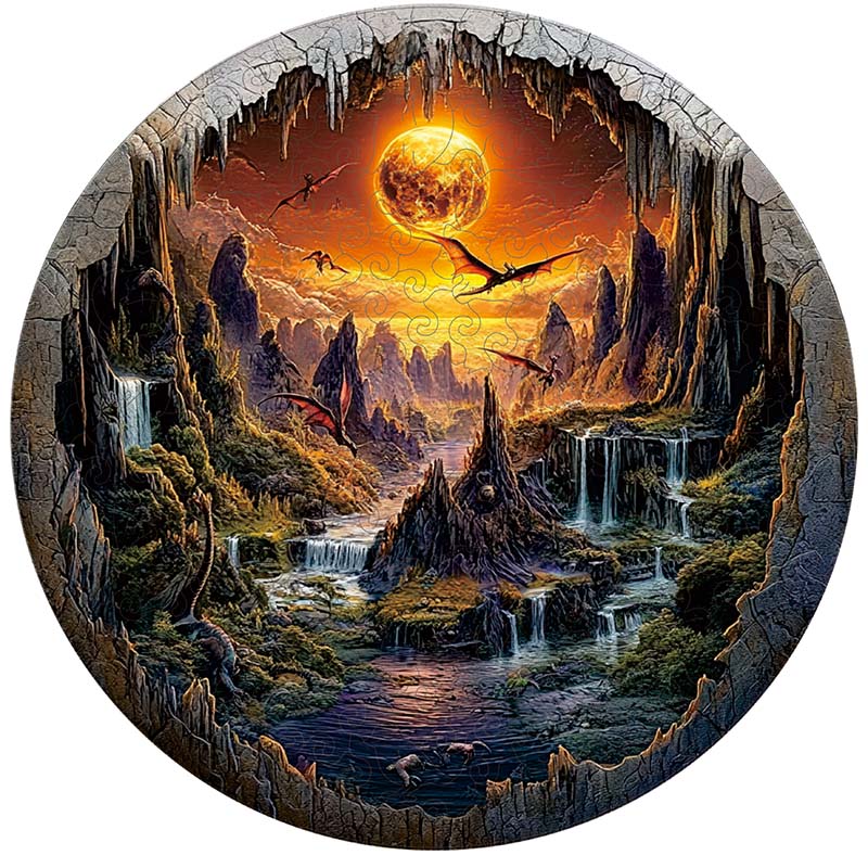 3D-träpussel: Drakarnas rike