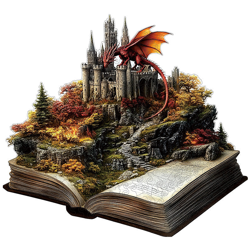 3D-träpussel: Drakens slott