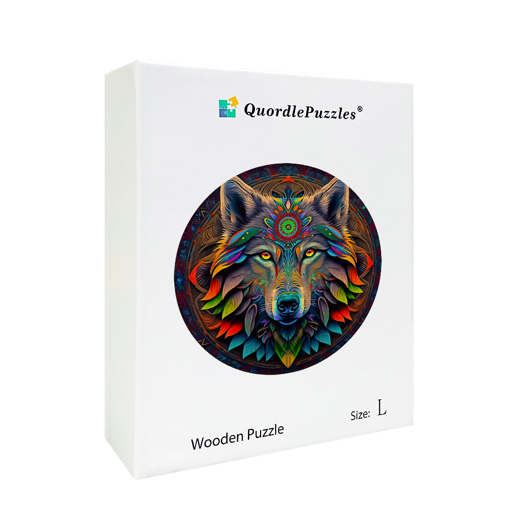 Träpussel: Mandala-folk