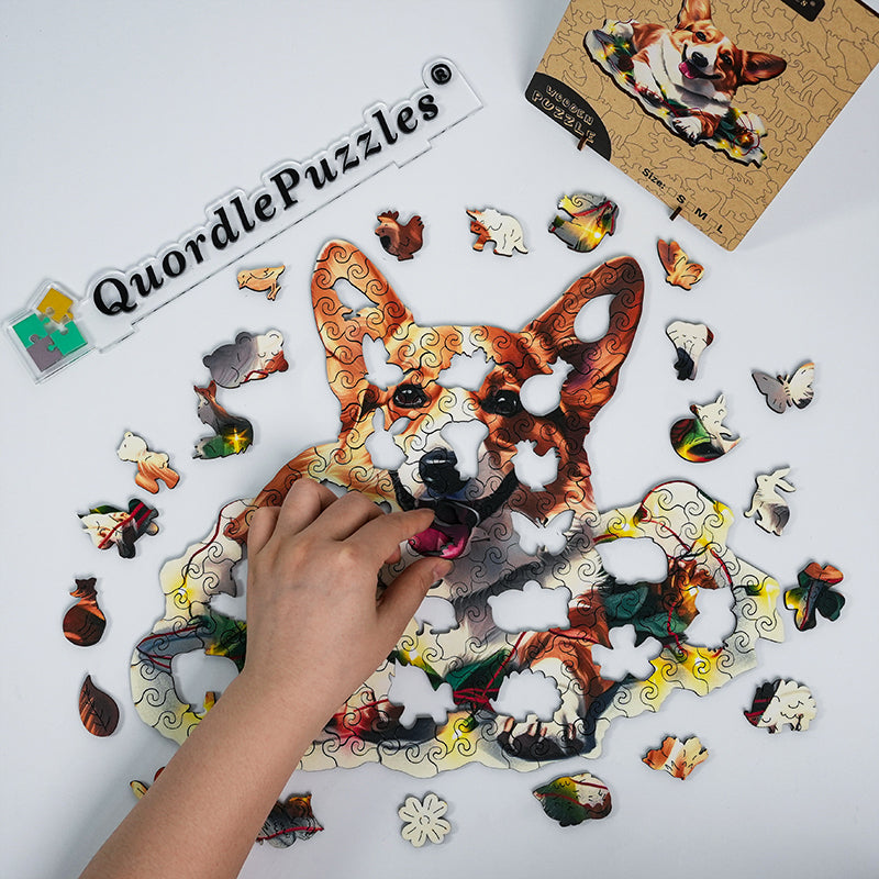 Hund – träpussel