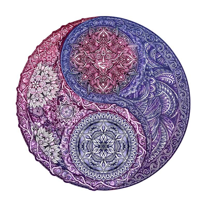 Mandala blommapussel