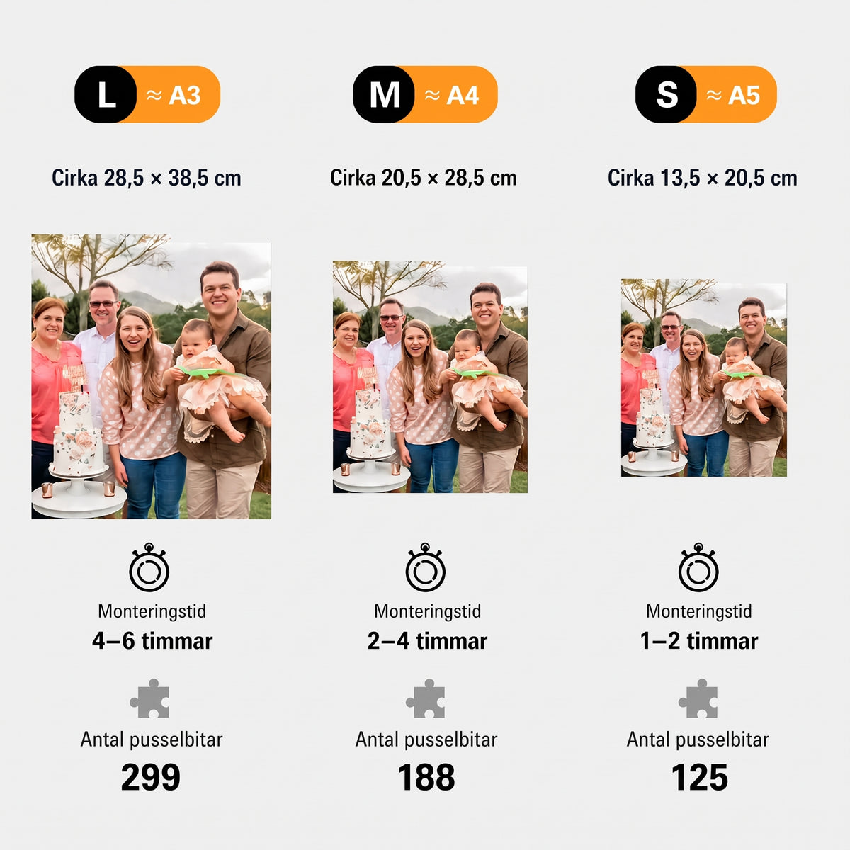 🎁Perfekt present — Personligt träpussel, du kan ladda upp din egen bild