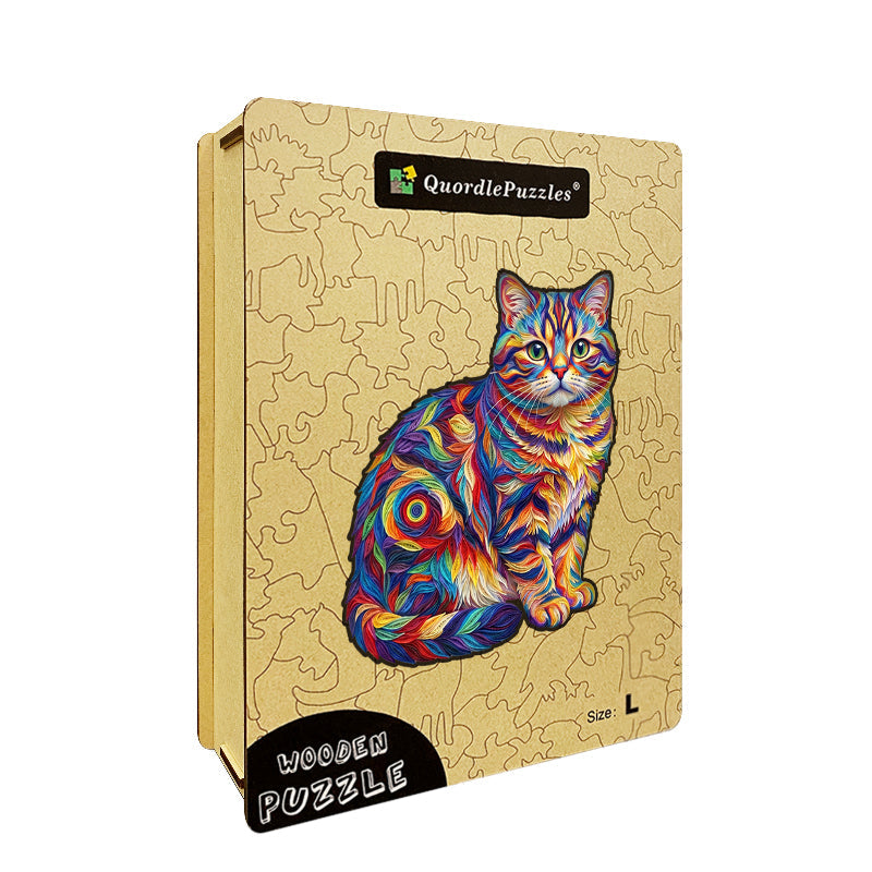 Färgglad Katt