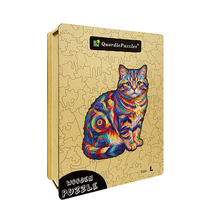 Färgglad Katt