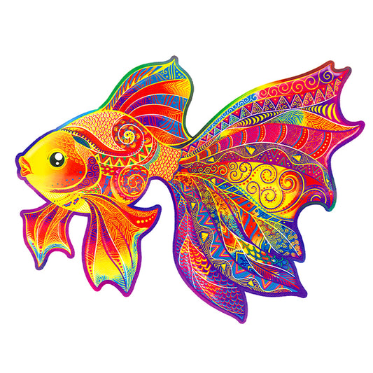 Guldfisk i färg – pussel