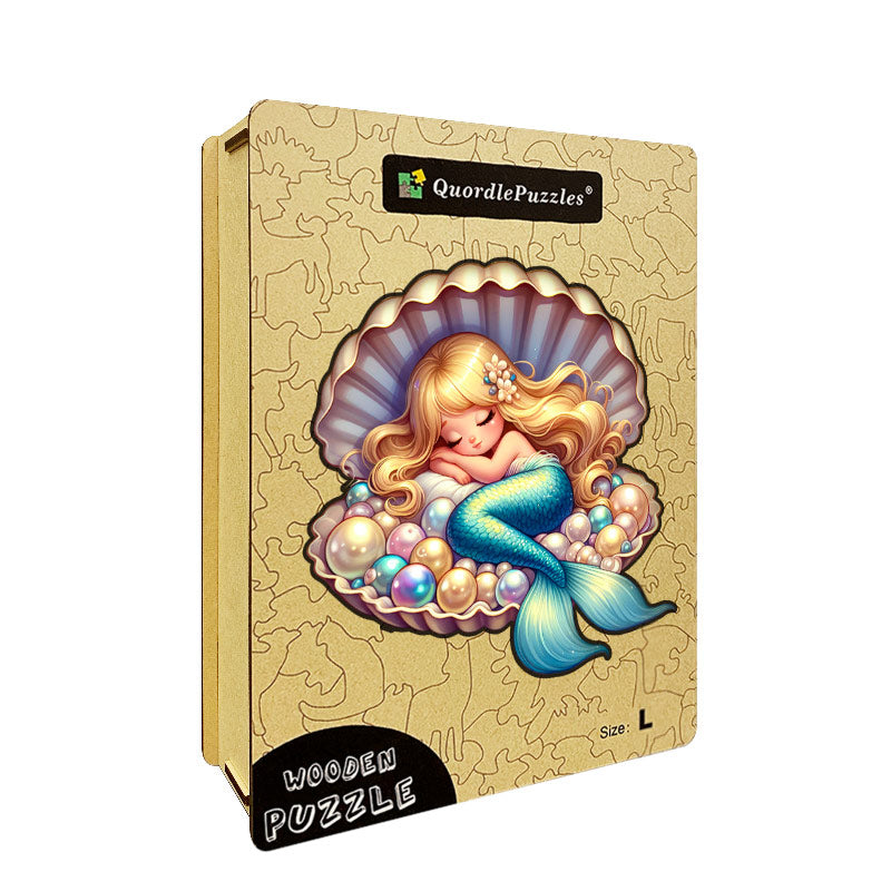 Mermaid Sleeping in Pearl Shell