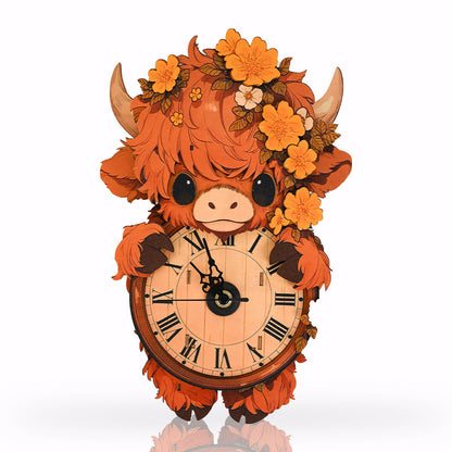 Blooming Timekeeper Träklocka Pussel