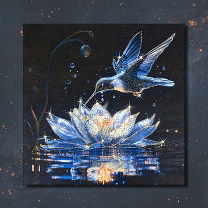 Blå Lotus Kolibri – Kristallutgåva