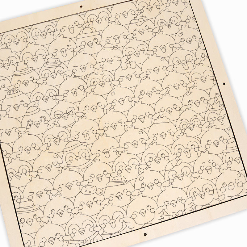 Fåglar - Träpussel