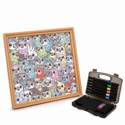 Undulat - Träpussel