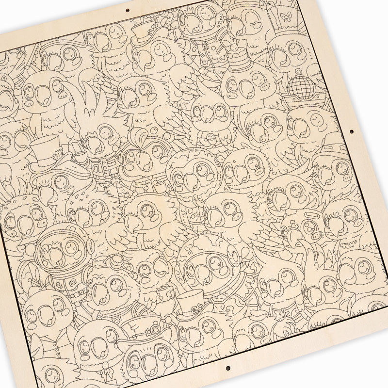 Undulat - Träpussel