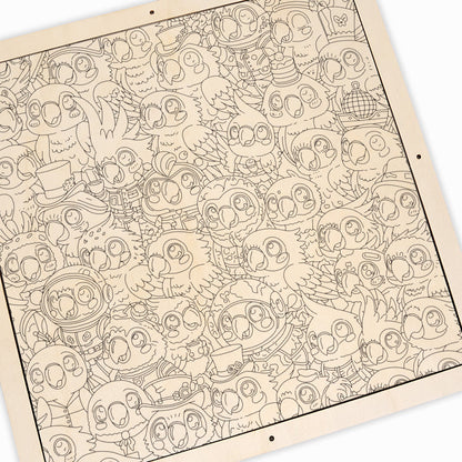 Undulat - Träpussel