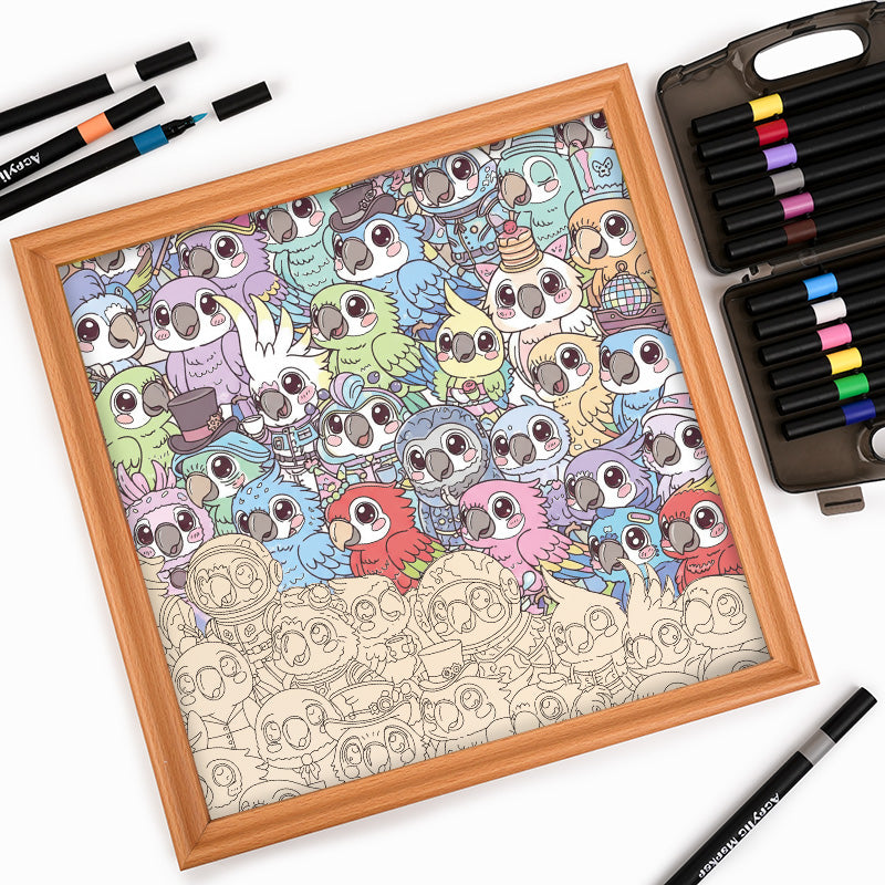 Undulat - Träpussel