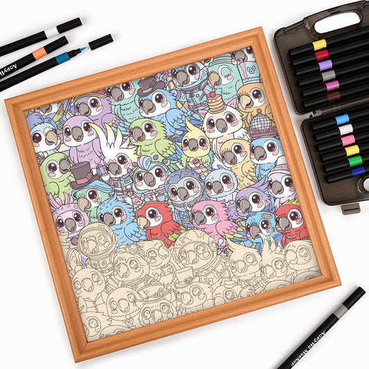 Undulat - Träpussel