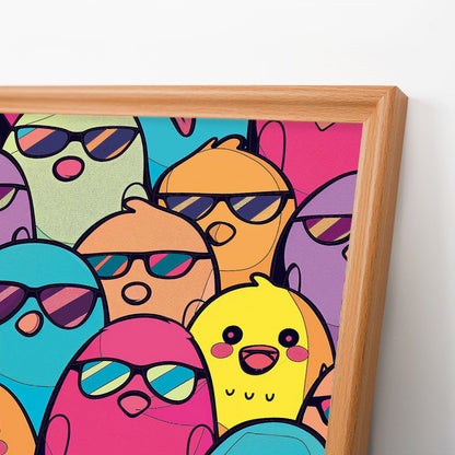 Coola fåglar - Träpussel