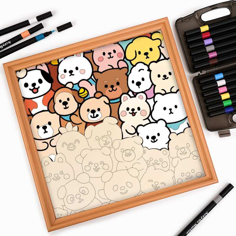 Skogskompisar - Träpussel