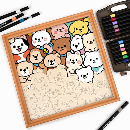 Skogskompisar - Träpussel