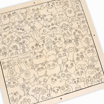 Små dinosaurier - Träpussel