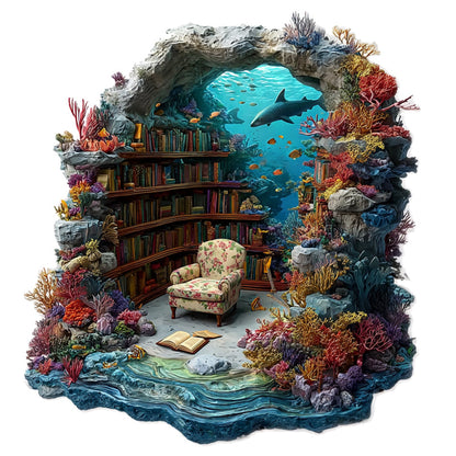Undervattensbibliotek – Träpussel