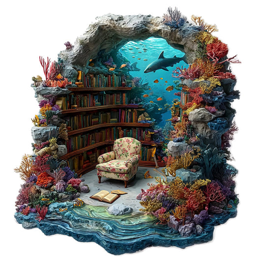 Undervattensbibliotek – Träpussel