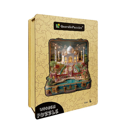 Resväska – Taj Mahal – Träpussel