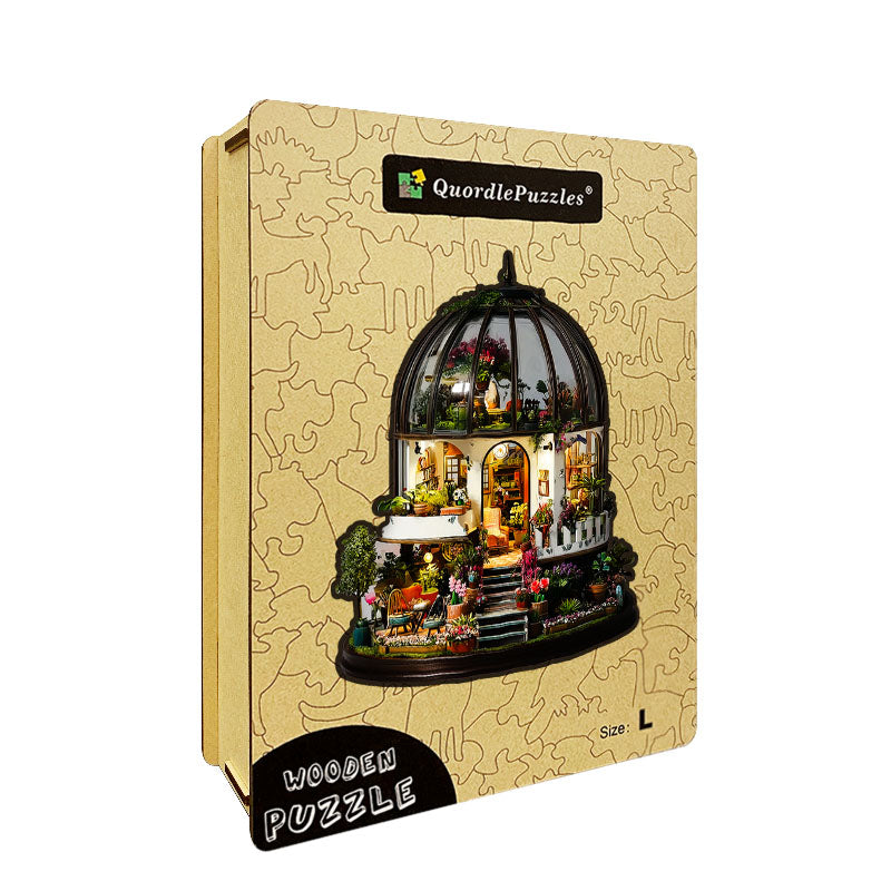 Botaniskt hus i – Träpussel