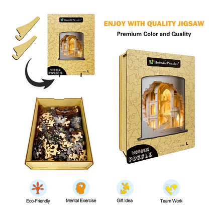 Gotisk katedral i – Träpussel