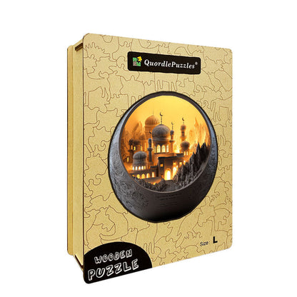 Ljuspalatset i trä pussel