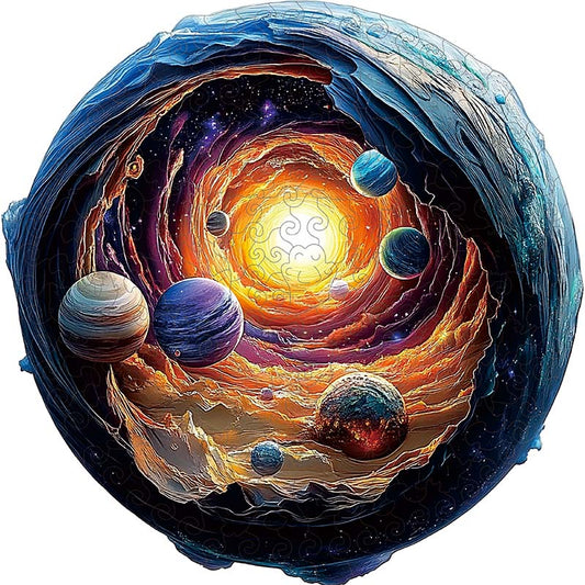 3D-träpussel: Kosmisk spiral