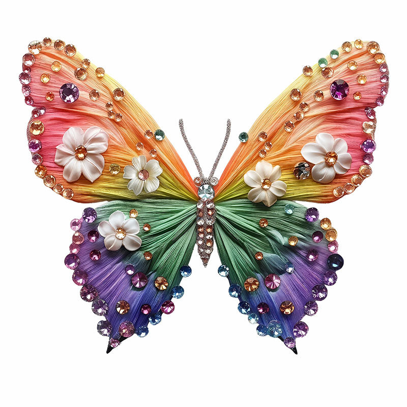 Kristallfjärilskonst Fjärilspussel i trä