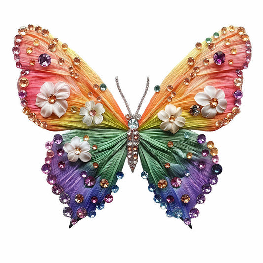 Kristallfjärilskonst Fjärilspussel i trä