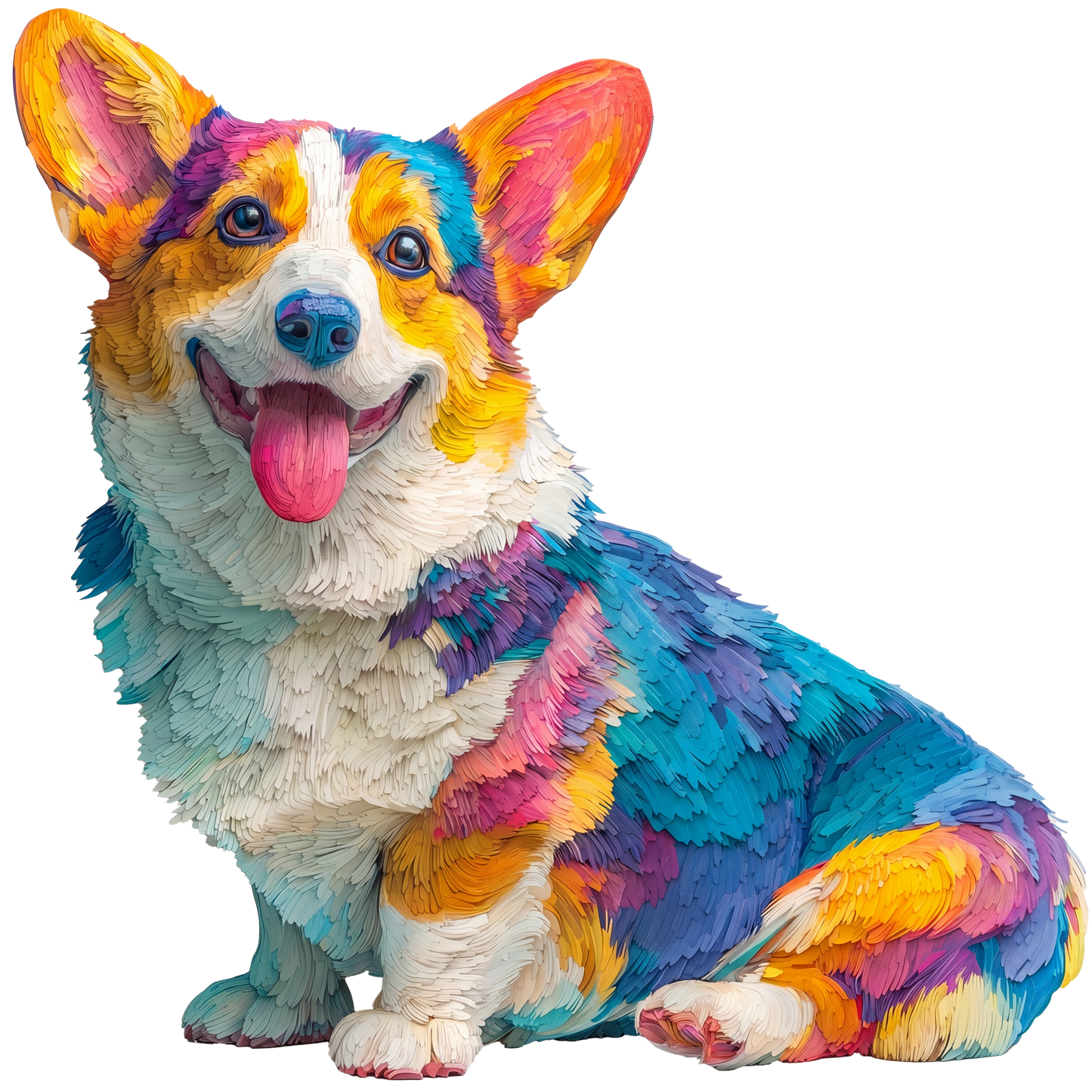 Hund som Sprider Glädje och Kreativitet