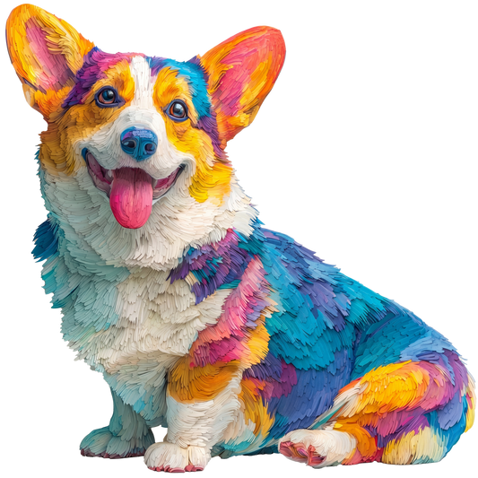 Hund som Sprider Glädje och Kreativitet